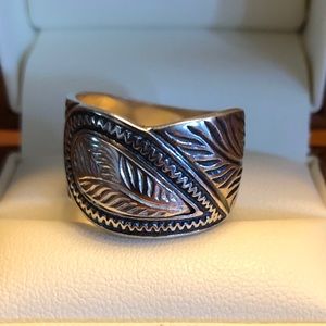 Sterling Silver Wide Band Ring
